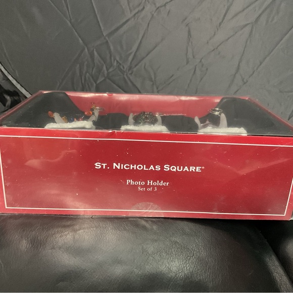 St. Nicholas Square Festive Snowman Photo Holder Trio - Picture 2 of 5